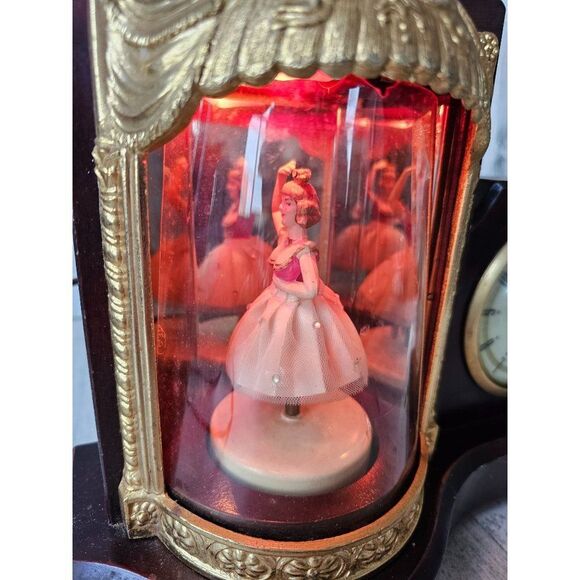 United clock ballerina dancer light up animated vintage unique decor - Picture 2 of 8